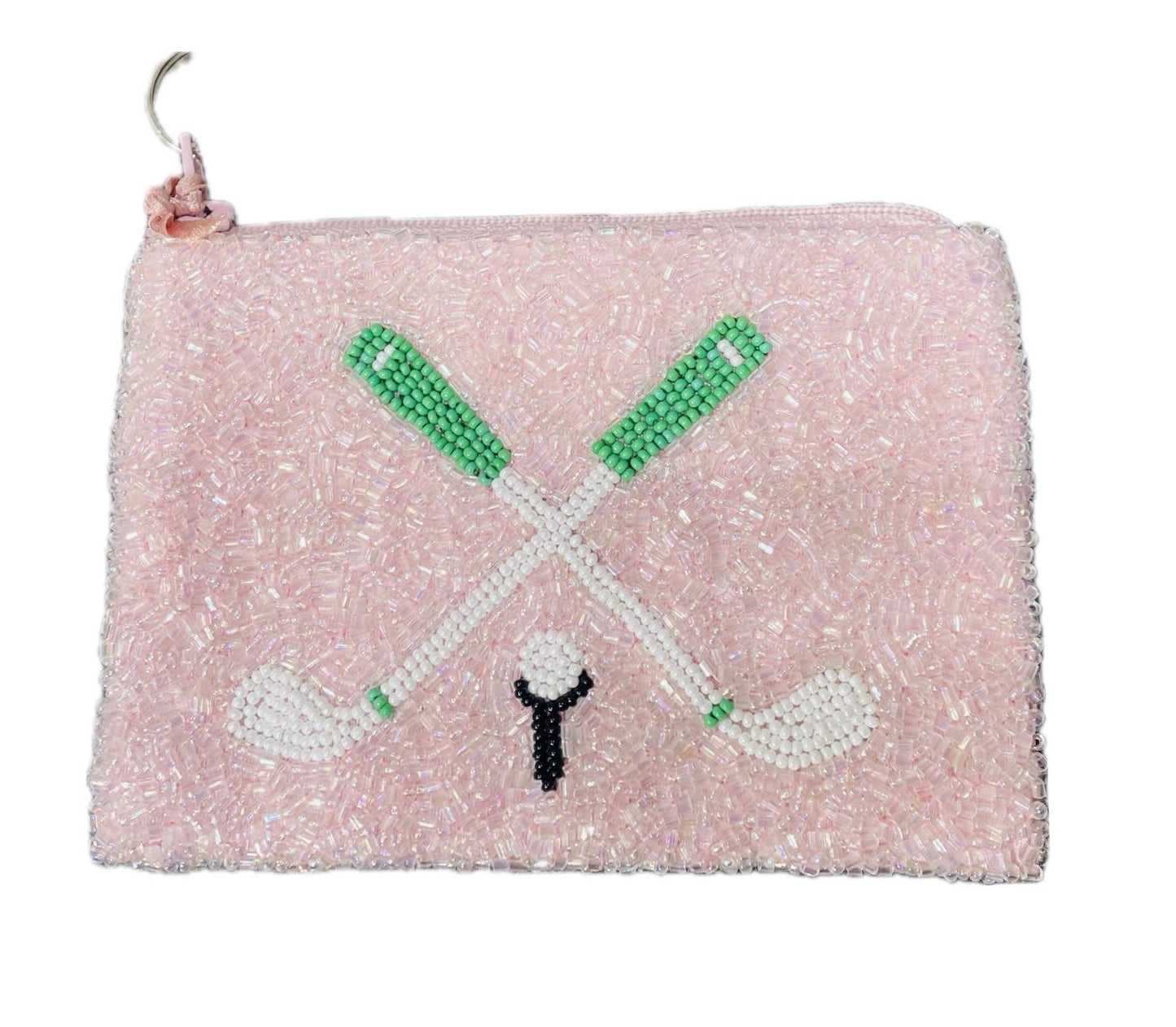 Golf Beaded Pouch