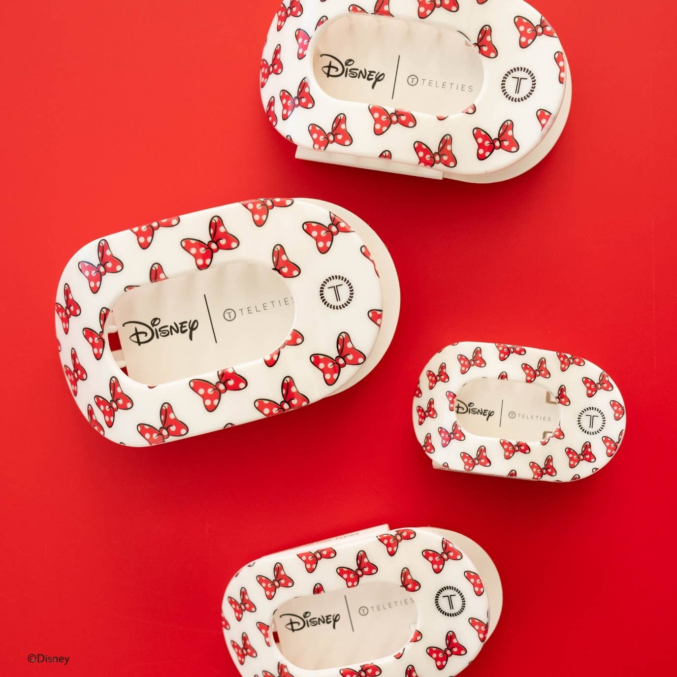 Flat Round Hair Clip | Large | Minnie Mouse Loves Her Bows!