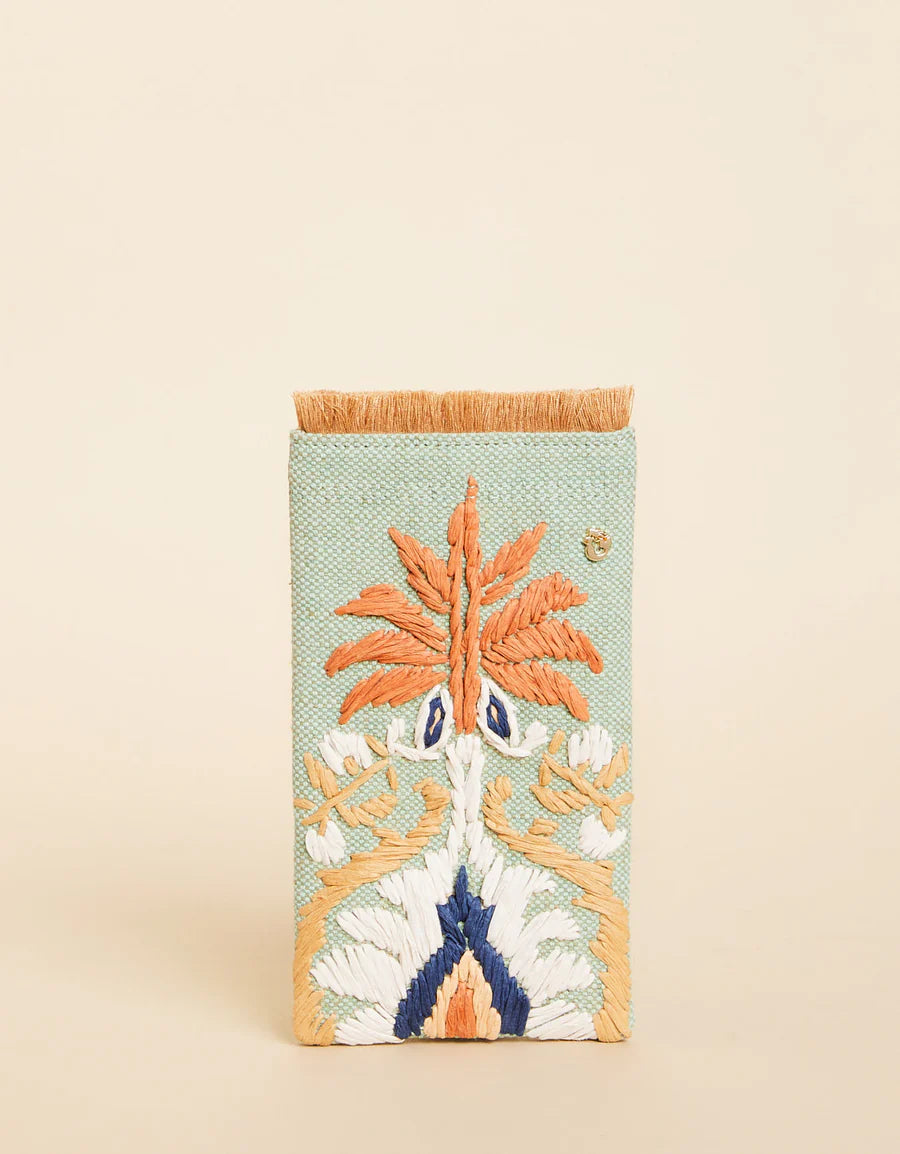 Straw Sunglass Case Kalalanta Ikat