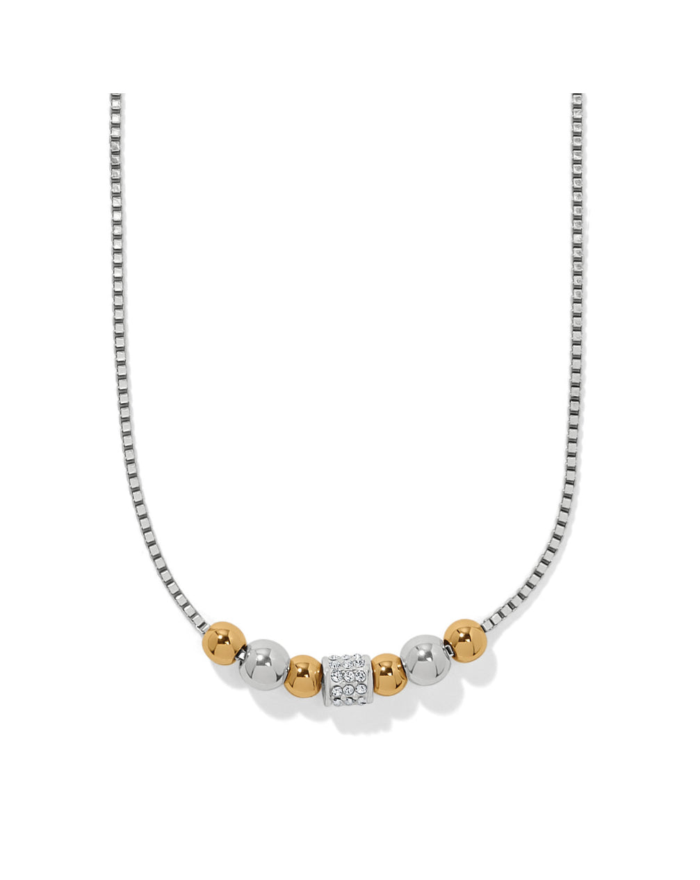 Meridian Petite Station 2 Tone Small Necklace
