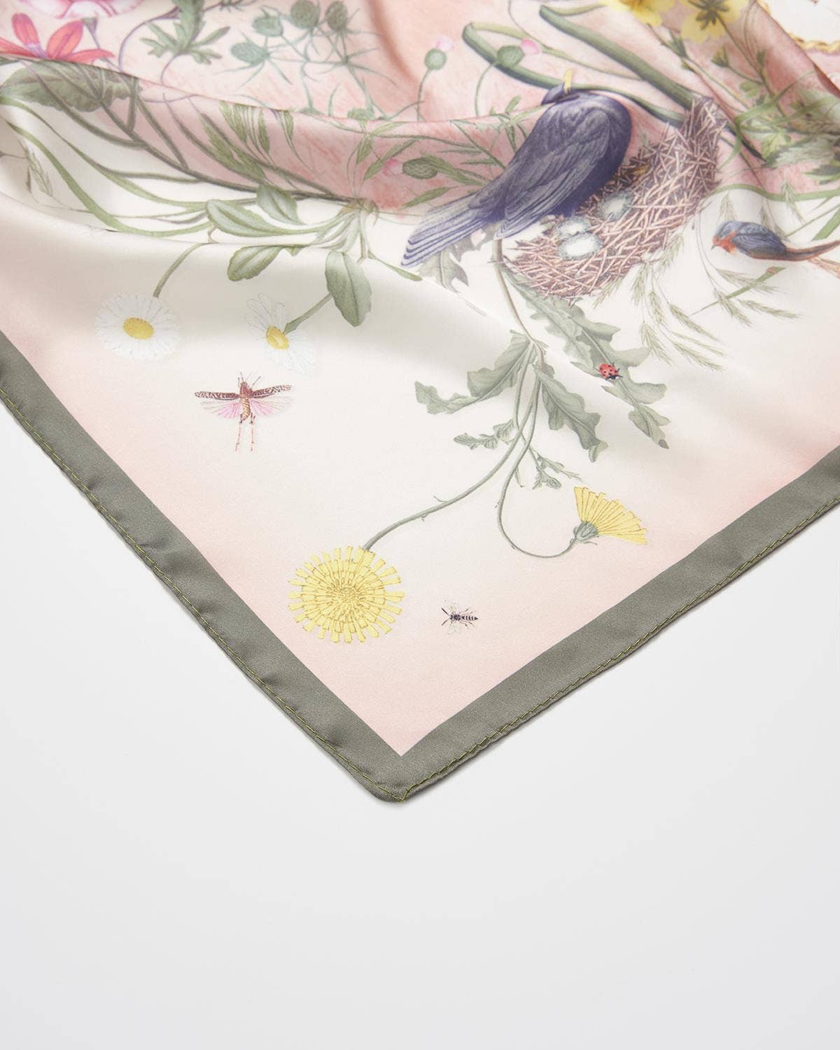 FABLE High Tea Ivory Narrative Square Scarf