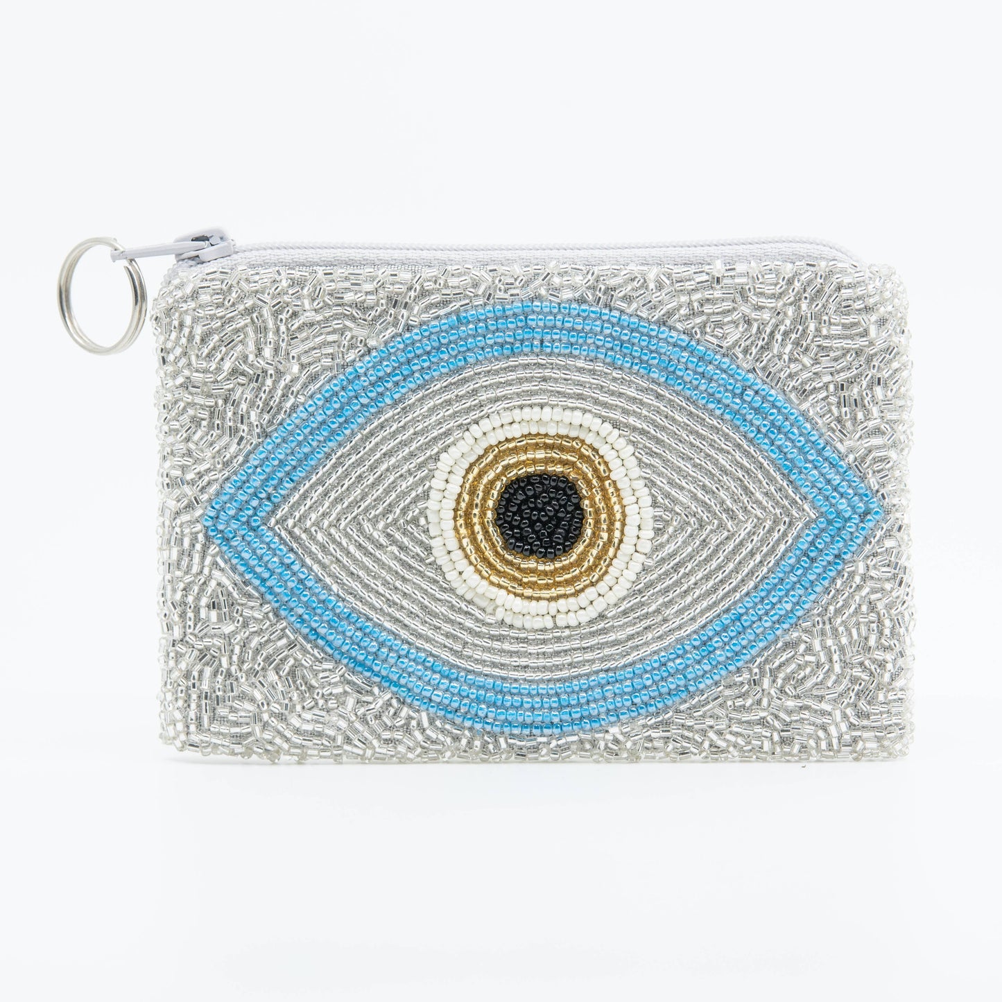 Mati Blue & White Coin Purse
