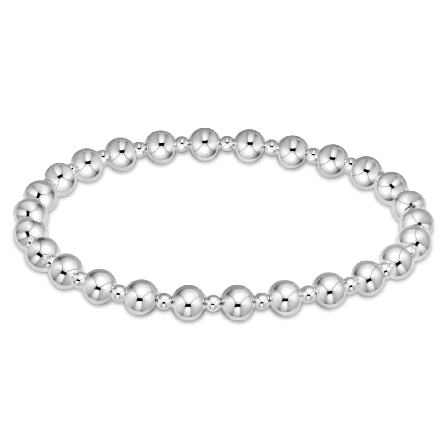 classic grateful pattern 5mm bead bracelet -Extends