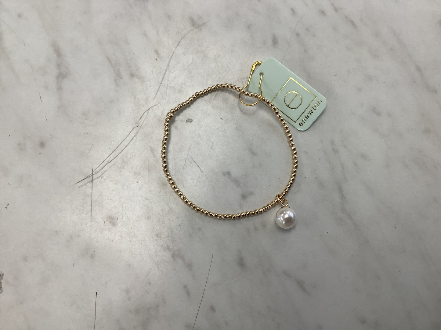 Classic Gold 2mm bracelet classic Pearl 8