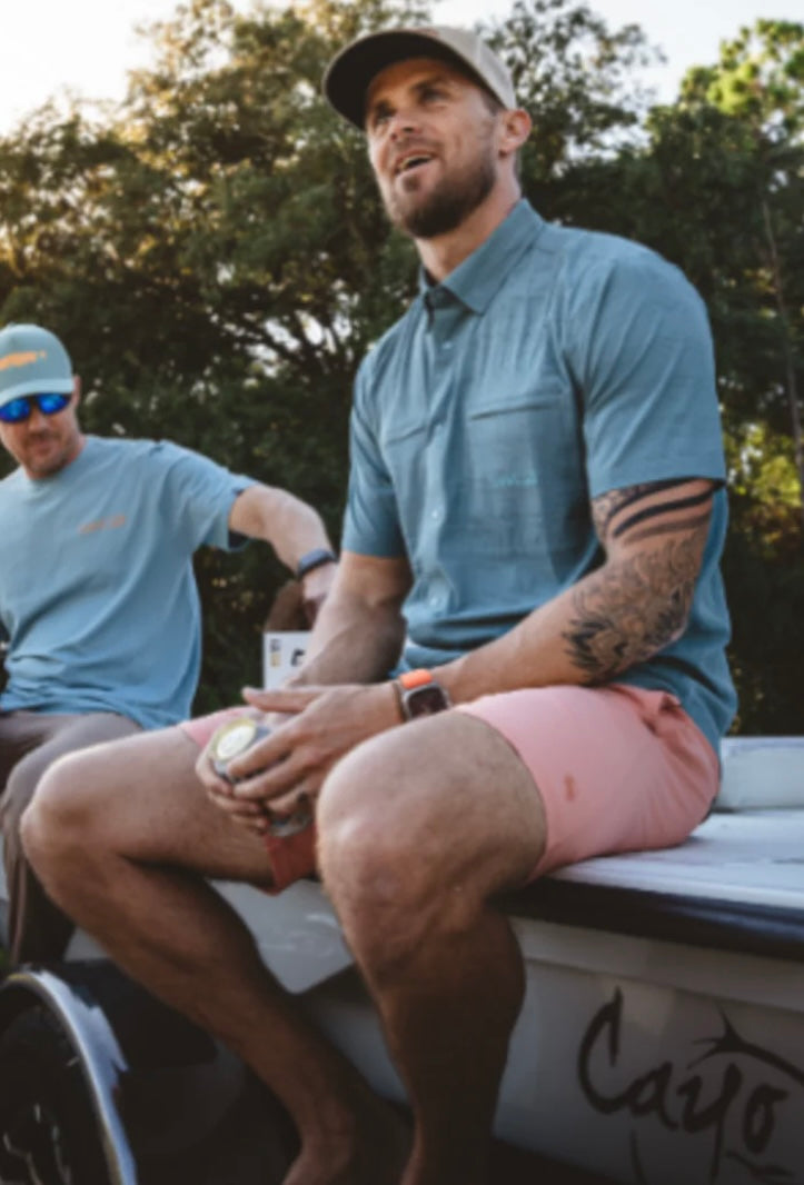 Oysterman SS shirt Smoke Blue