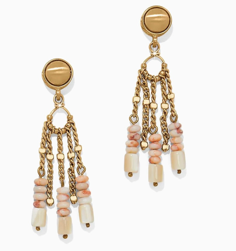 Contempo Nuevo Rosado Fringe Post Earrings