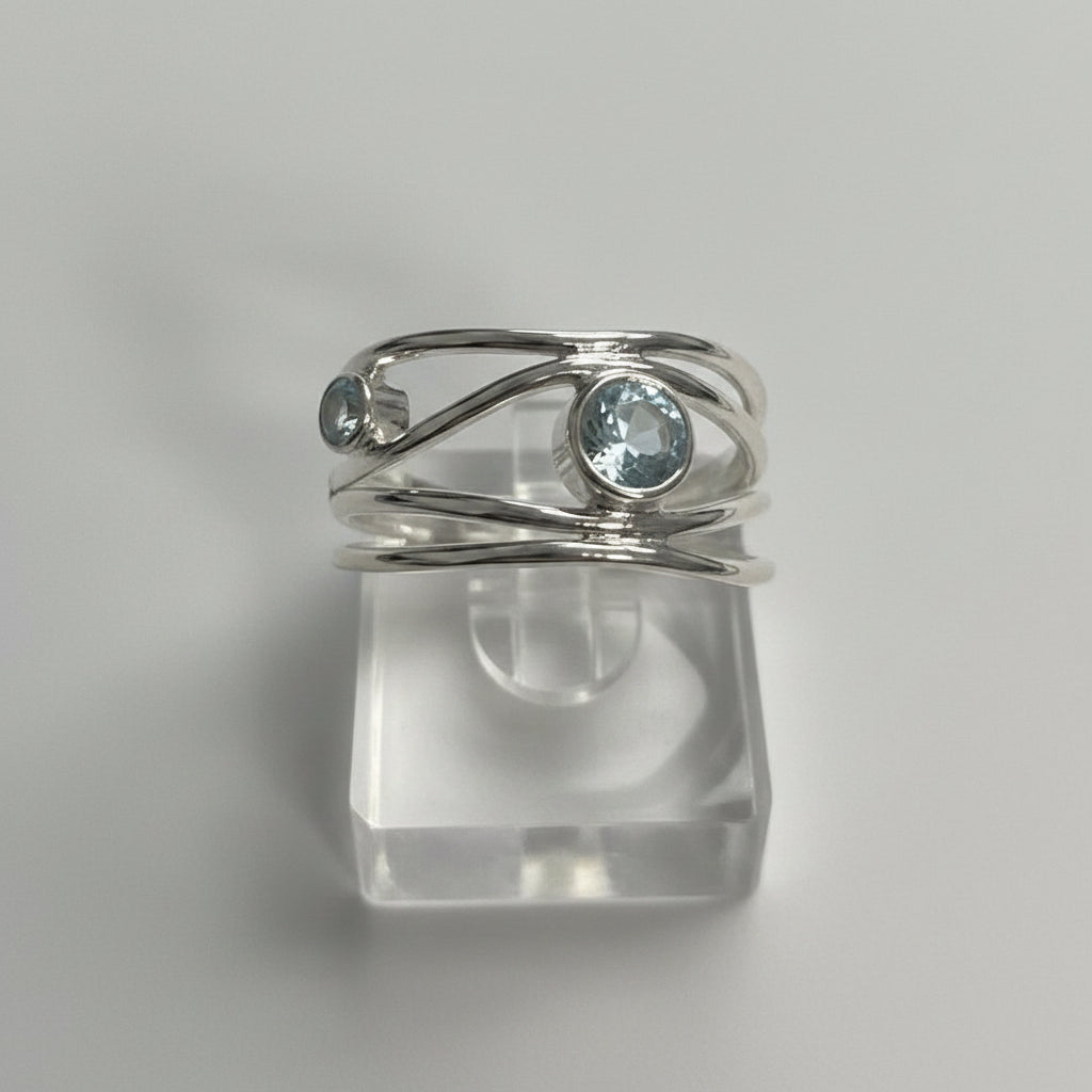 Clara ring blue Topaz