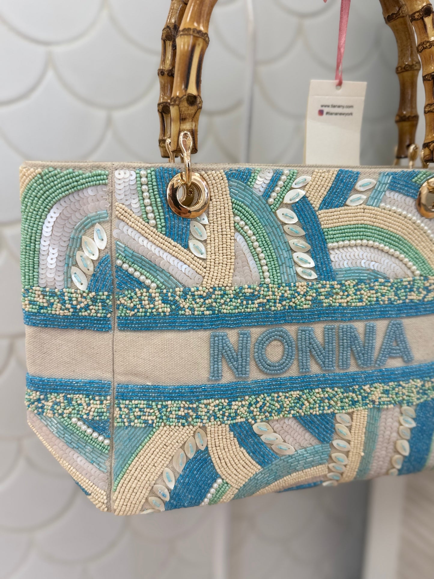 Nonna Small Beaded Bag