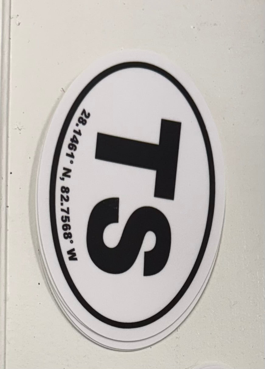 TS Latitude and Longitude Sticker
