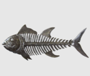 Fish Bones Metal Art Work