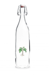 Green Diamond Palm Beverage Bottle