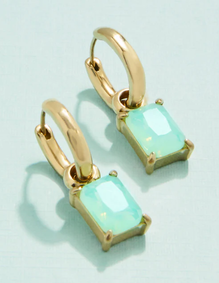Emerald Drop Convertible Earrings