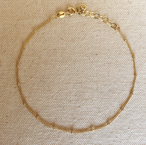 18K Gold Filled Satellite Anklet