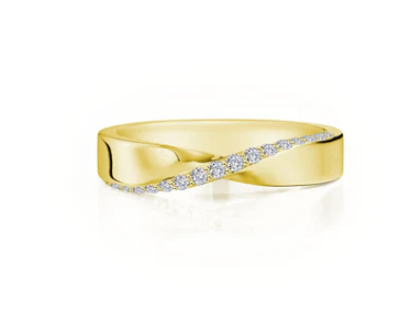Two-Tone High-Polished Twisted Band