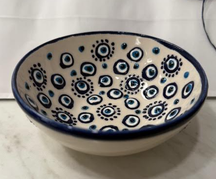 Evil Eye Ceramic Bowl