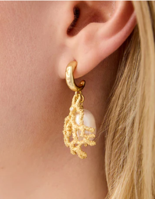 Hidden Pearl Earrings Pearl