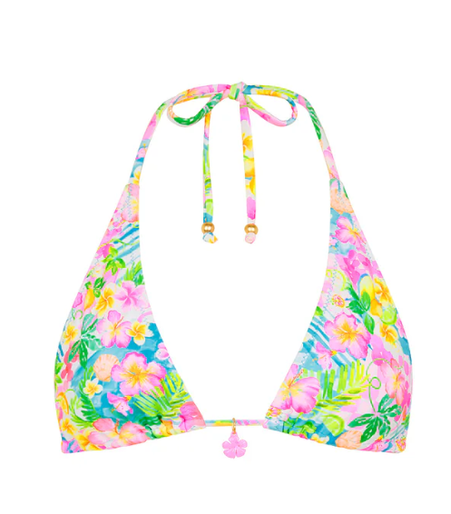 Classic Tie Halter Bikini Top - Summer Daydreams