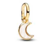 White Crescent Moon Mini Dangle Charm