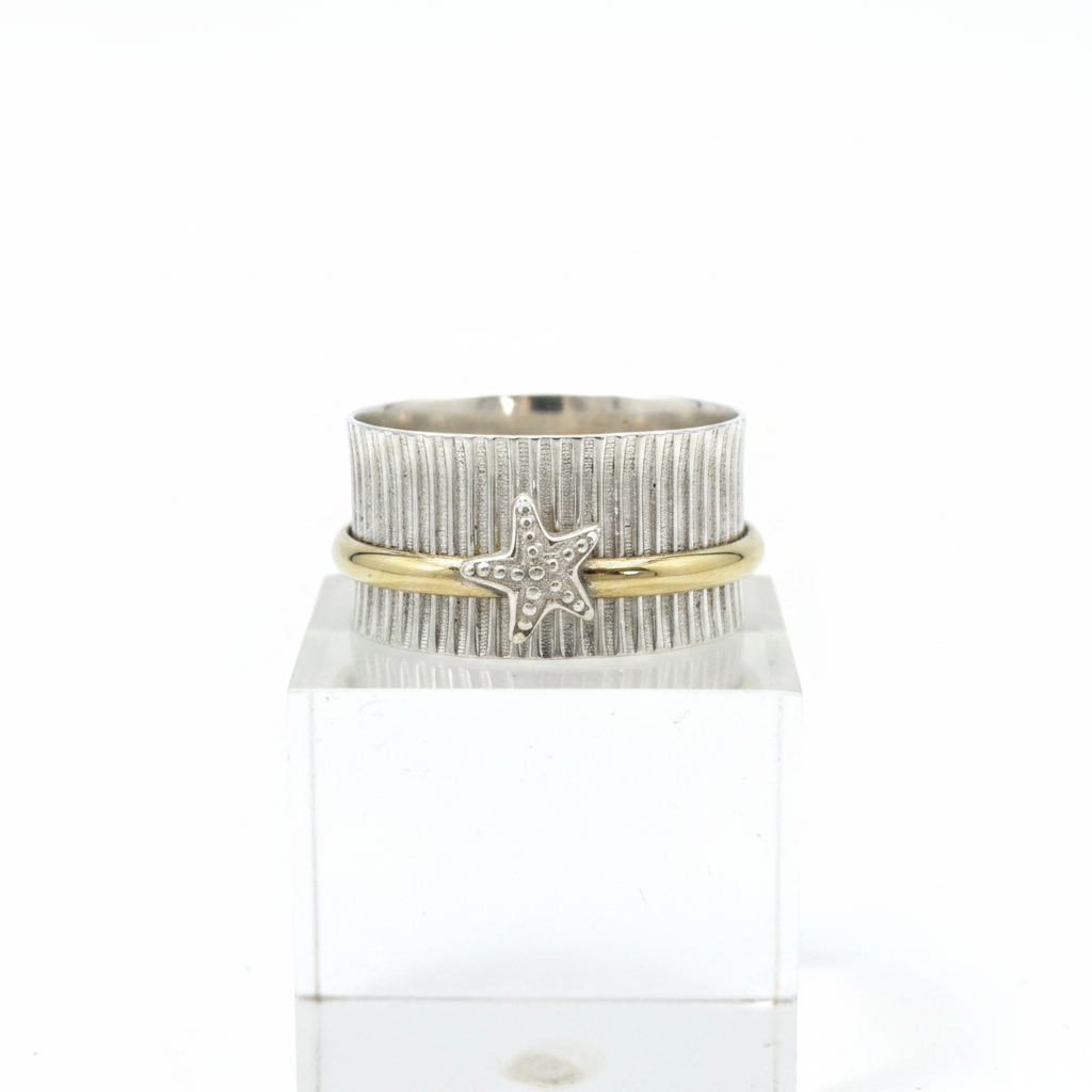 Starfish Spinner Ring