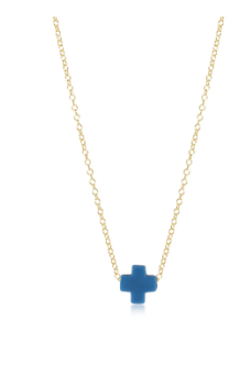16" Necklace Gold- SIgnature Cross