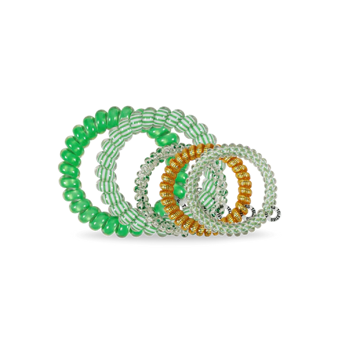 Dancing Green Mixed Hair Ties