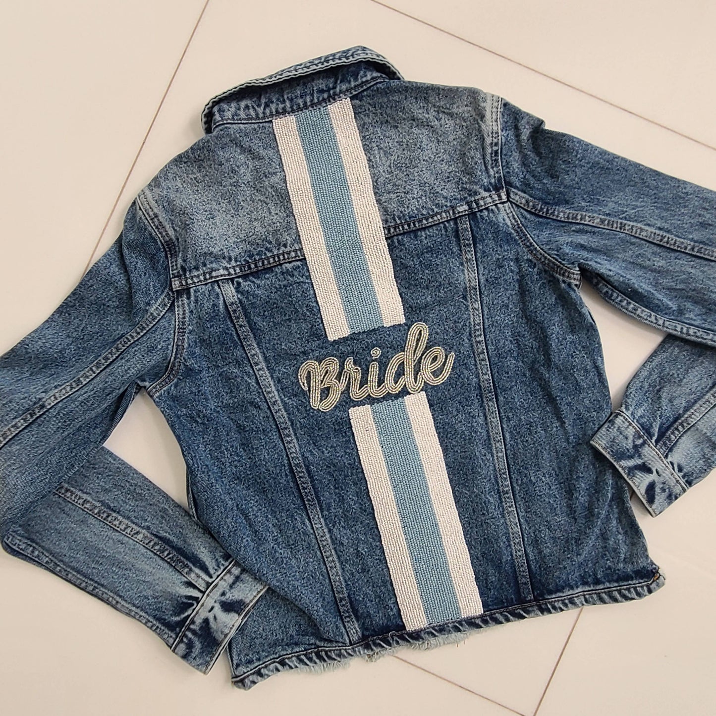 Bride Hand Beaded Denim Jacket