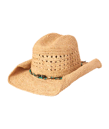 WOMENS COWBOY - TORAH-NATURAL/TURQUOISE