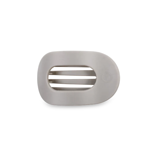 Silver Flames Large Round Clip