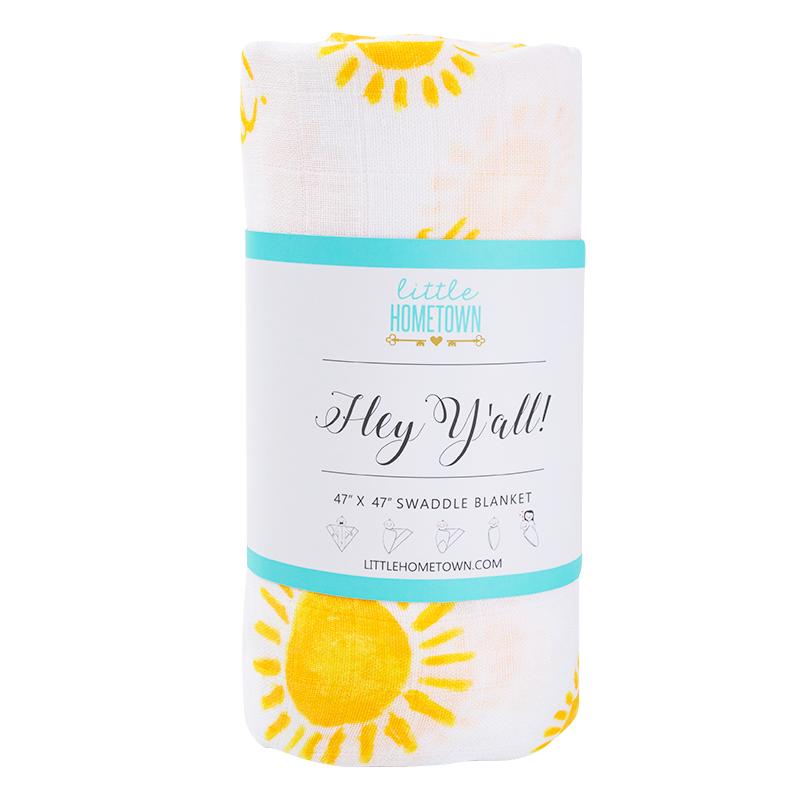 Hey Y'all Muslin Swaddle Blanket