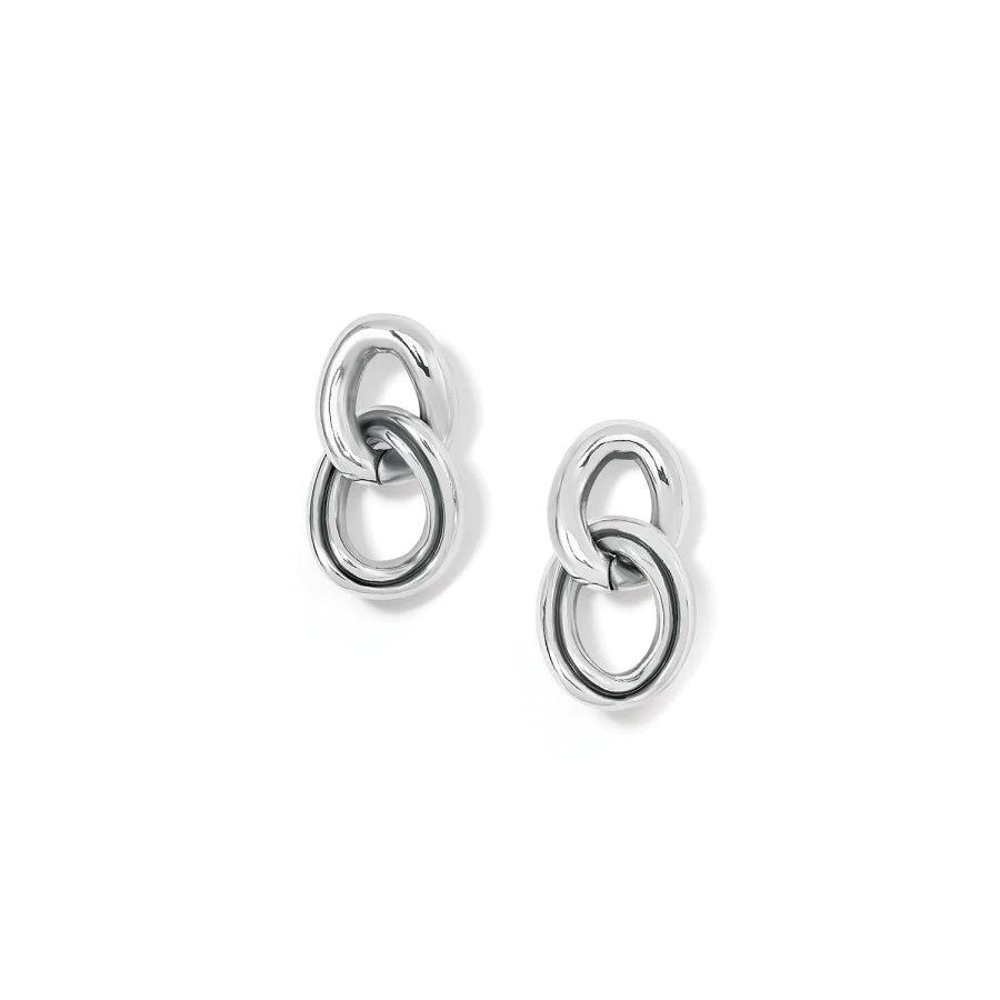 Interlok Chain Post Drop Earring