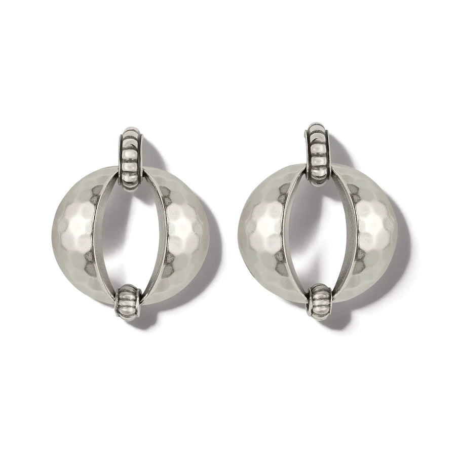 Mystic Moon Silver Drop Earring