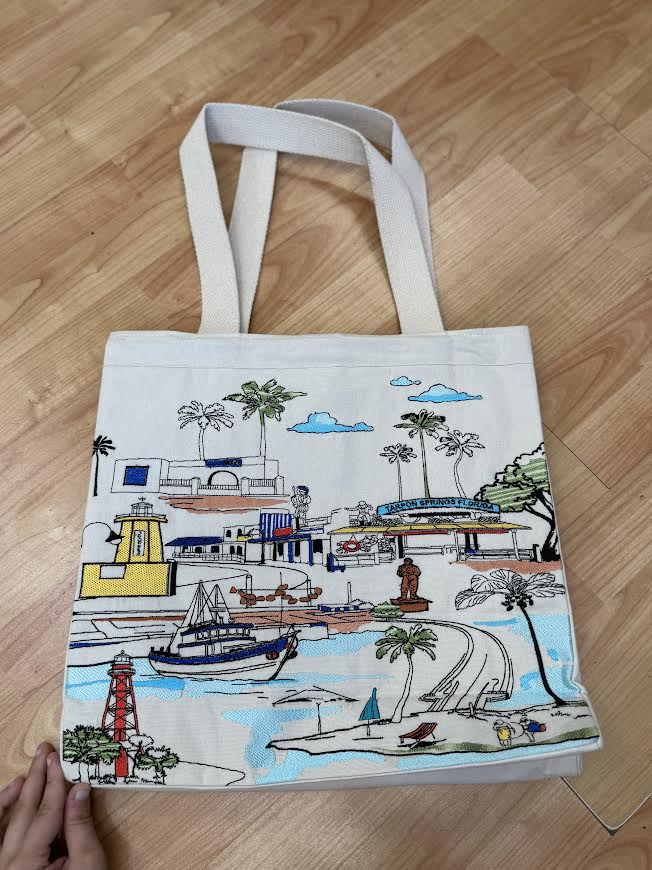 Tarpon Springs Embroidered Tote