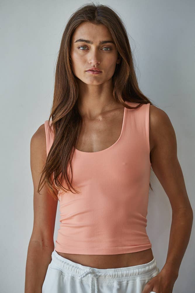 S1187N | Double Layered Seamless Top