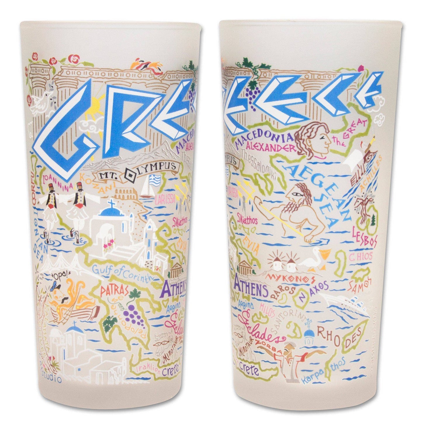 Greece Drinking Glass Set