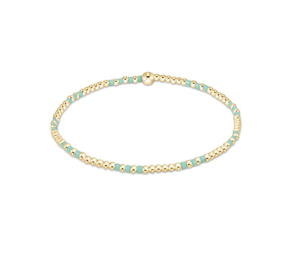 Hope Joy Pattern 2mm Bead Bracelet