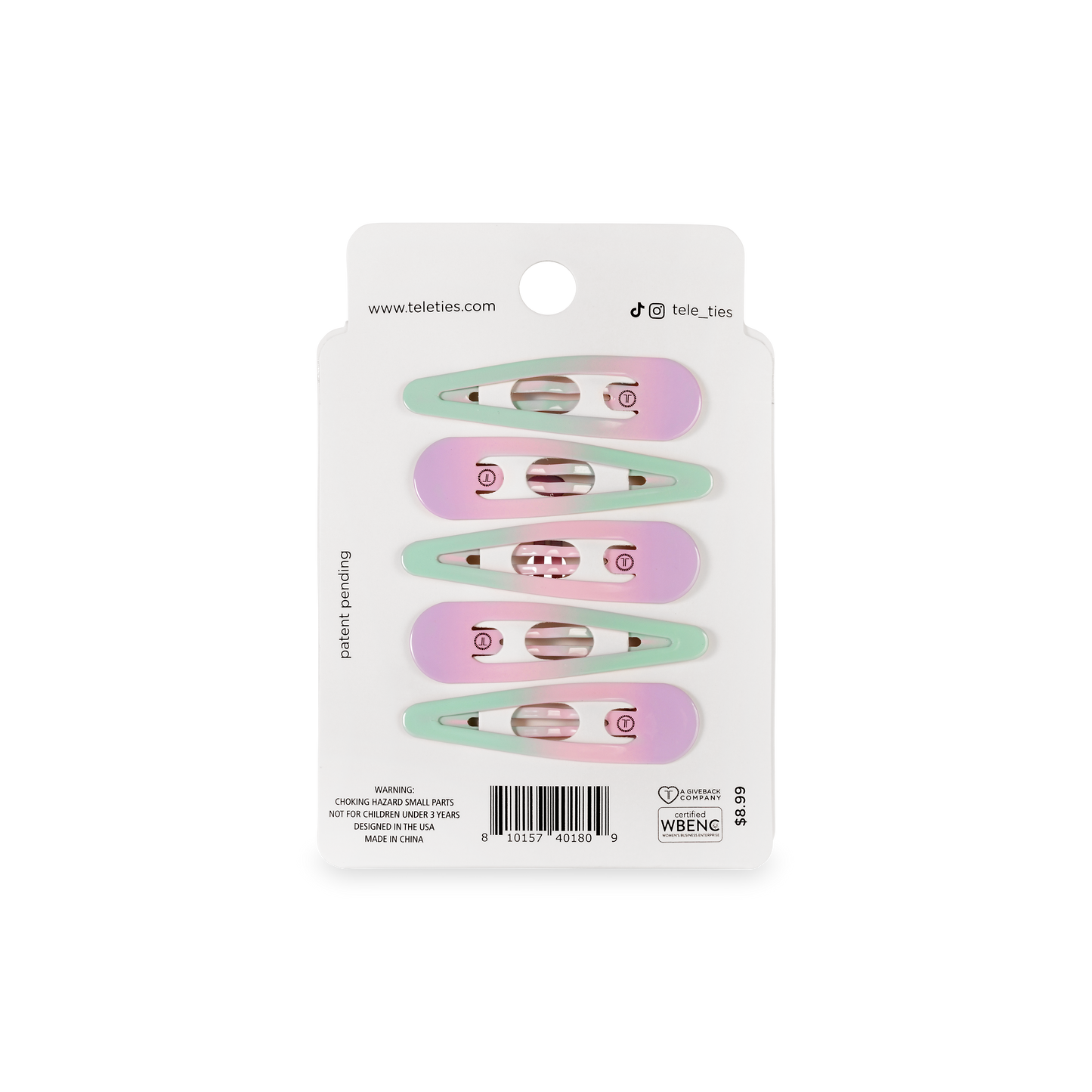 Aquaviolet Snap Clip (6ct)