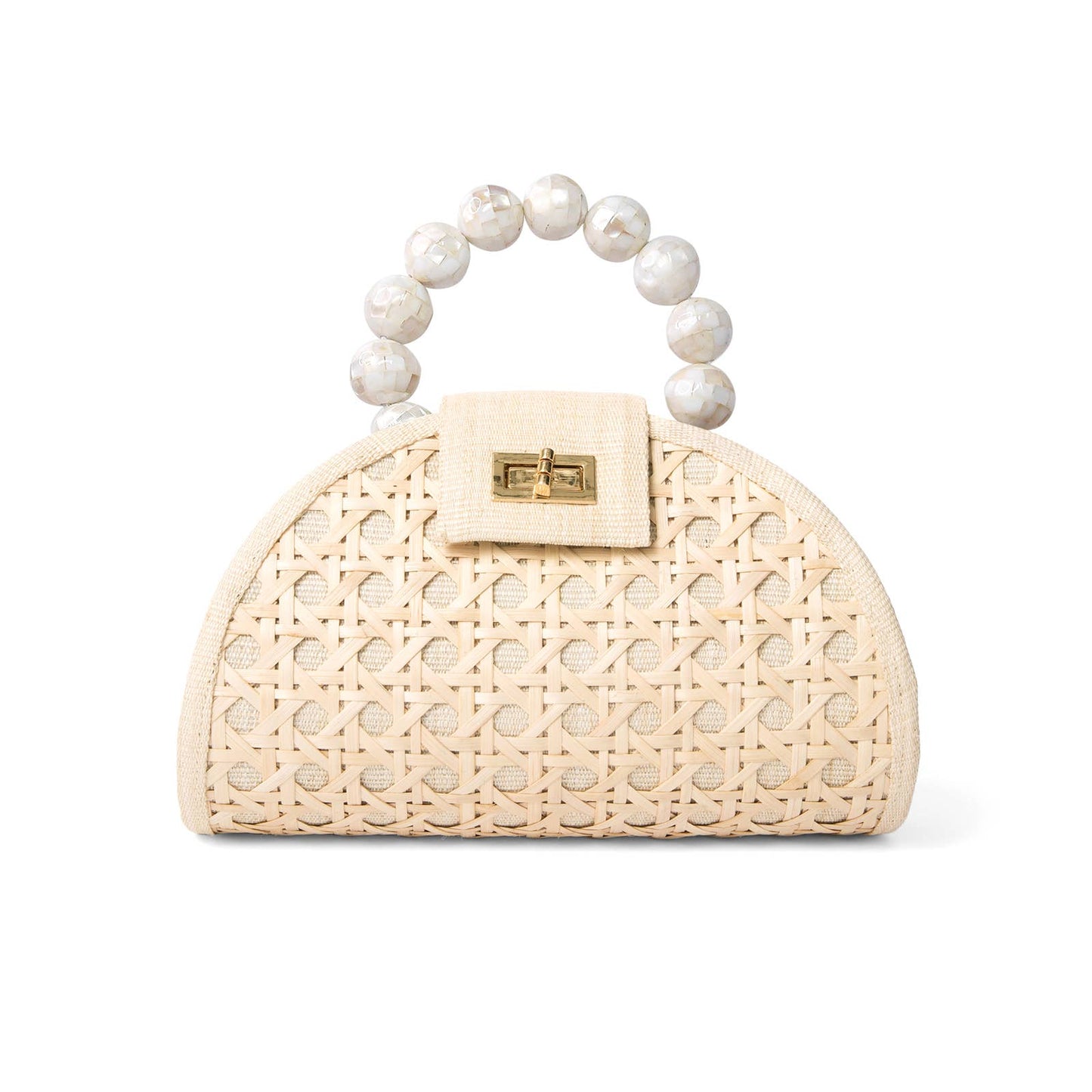 Pearl Shell-Inlay Bag | Holiday & Winter Wedding Clutch