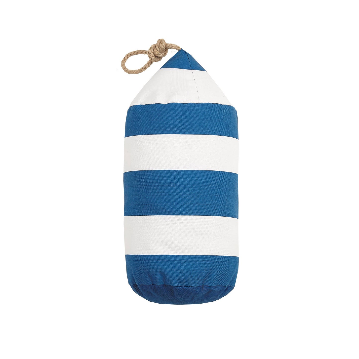 Navy White Buoy Shaped Printed Pillow by Kate Nelligan - Kate Nelligan