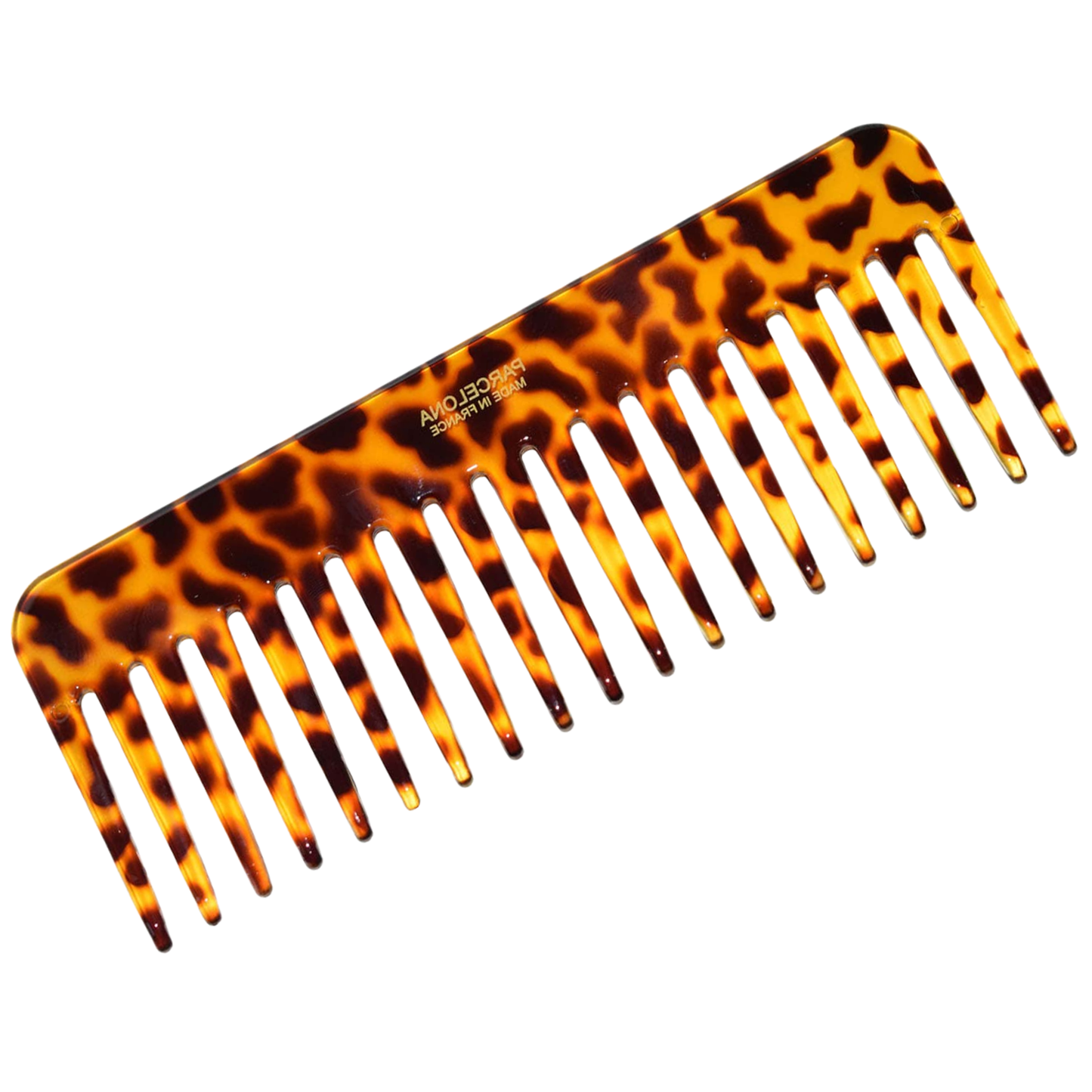 Parcelona French Wide Detangle Large Celluloid Hair Comb for Women and Girls