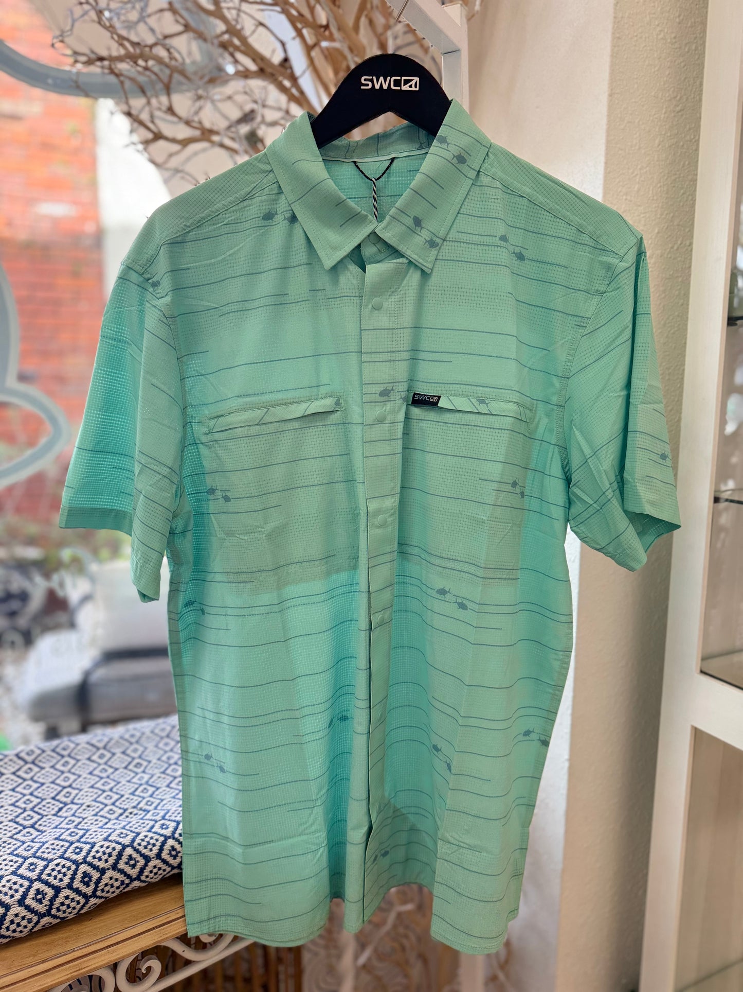 SWC Oysterman S\S Permit Stripe