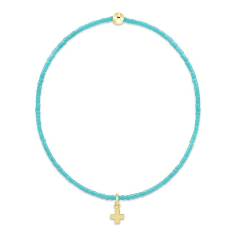 Hope Classic Bracelet - Signature Cross Small Gold Charm