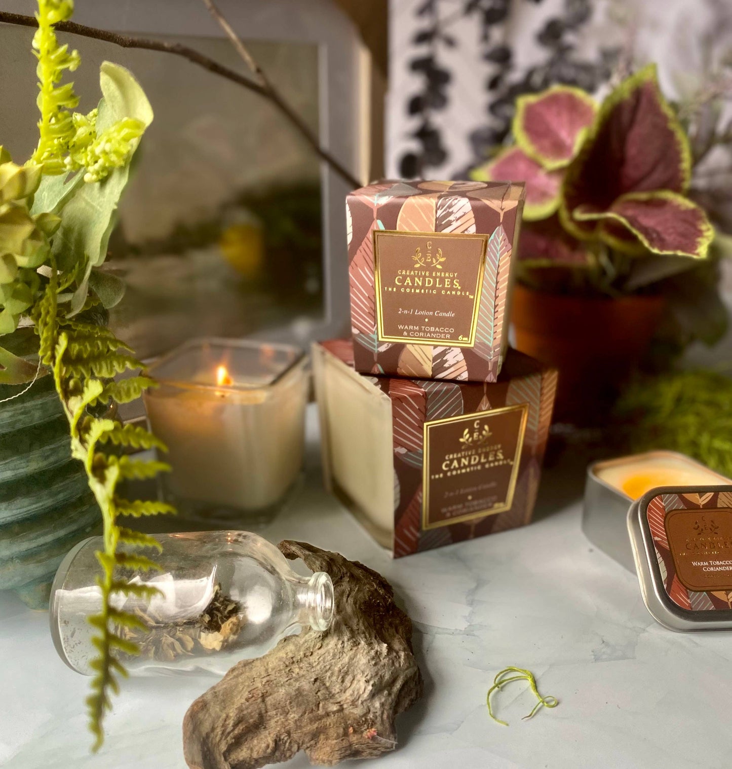 Warm Tobacco & Coriander: 2-in-1 Soy Lotion Candle