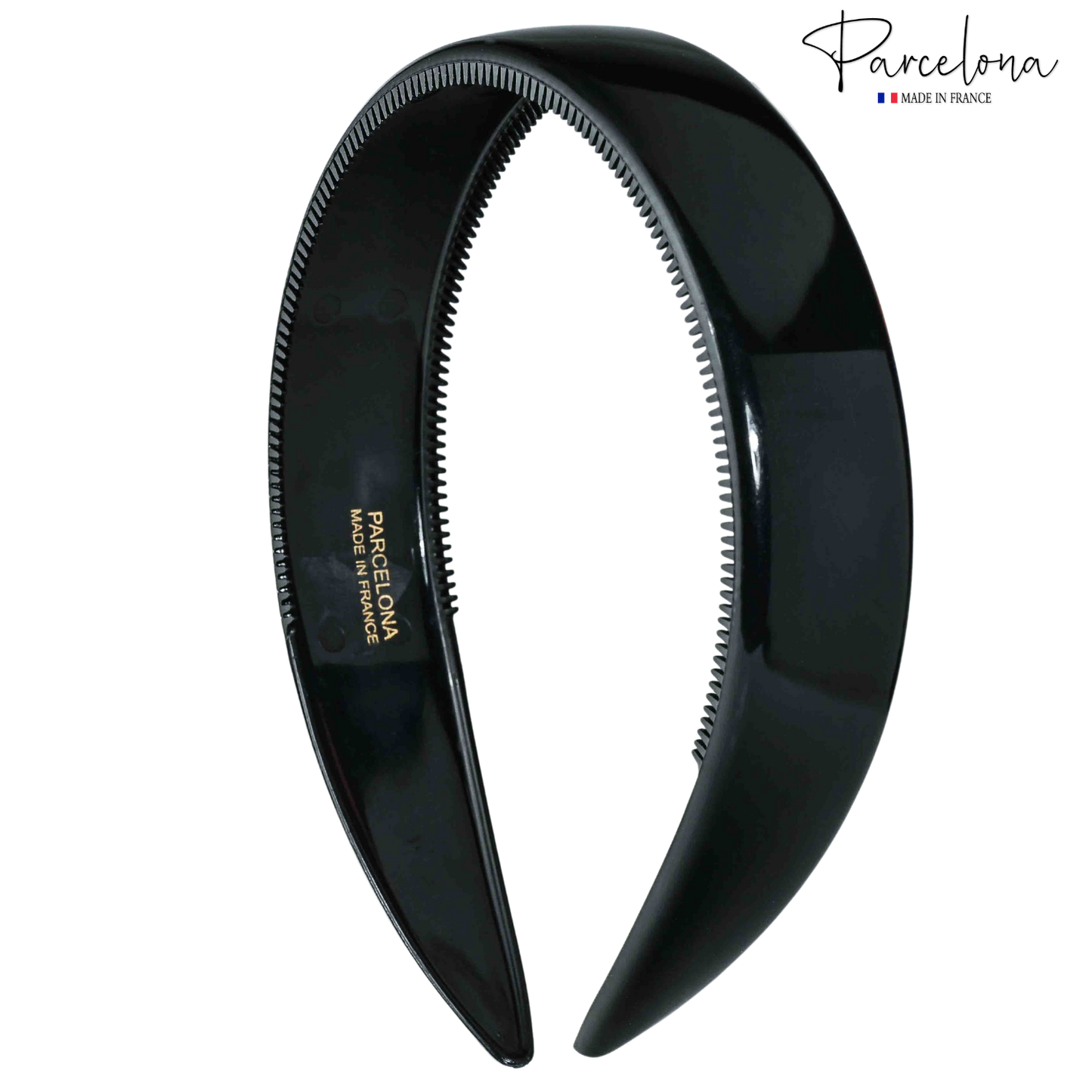 Parcelona Headband – Cellulose Acetate with Non-Slip Teeth for All Hair Types