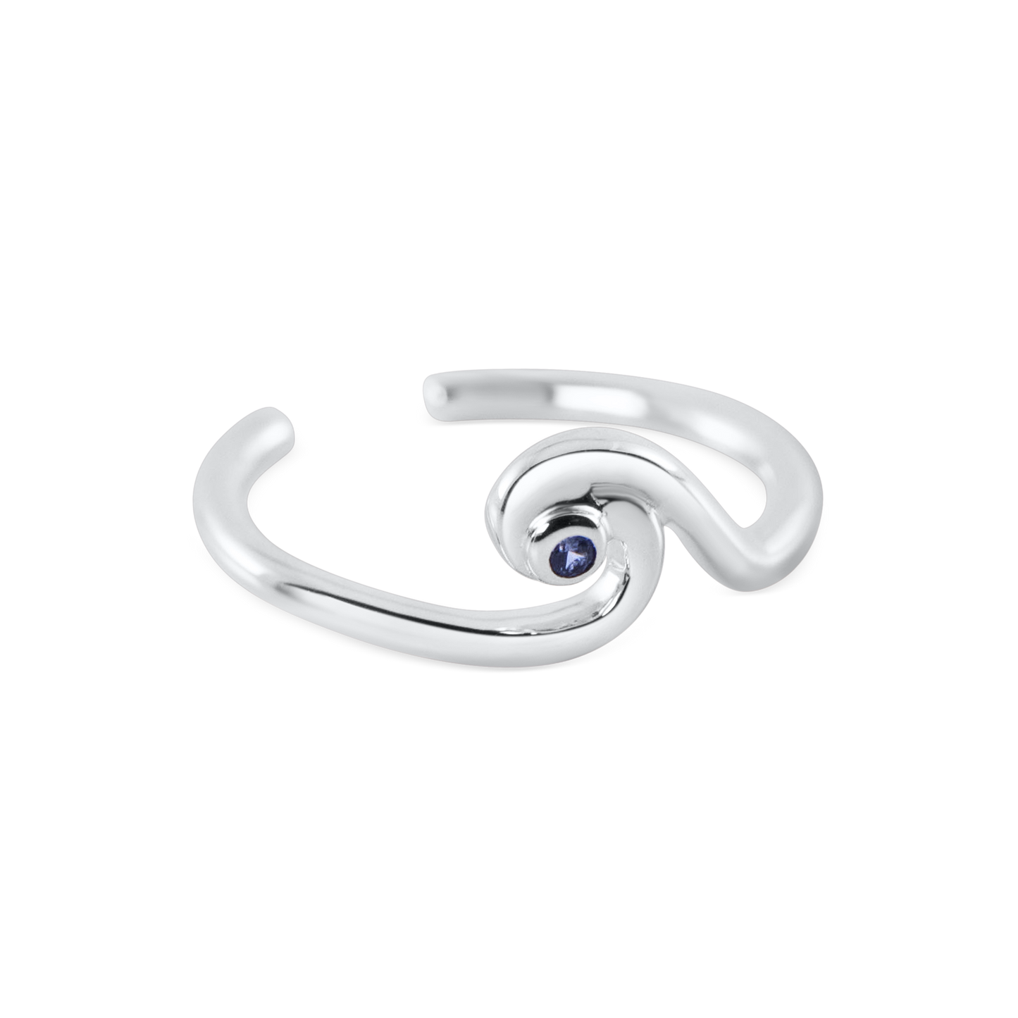 Wave Toe Ring