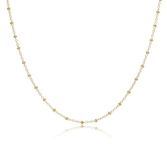 17" Choker Simplicity Chain Gold-Classic 2mm