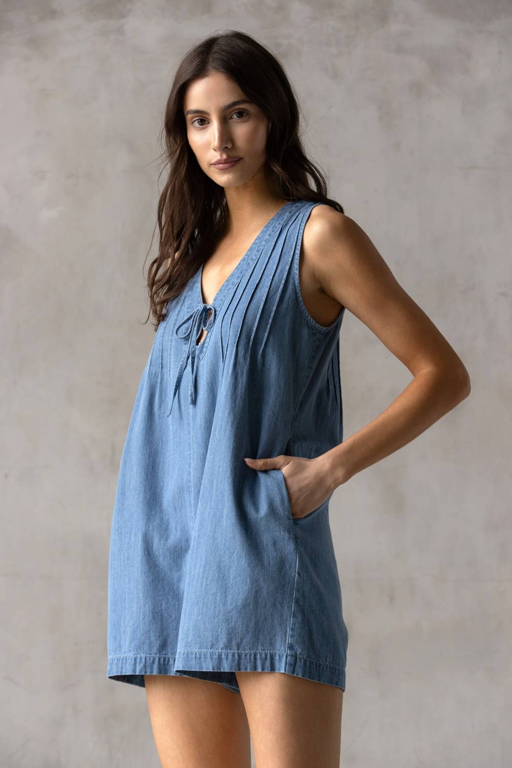 JR8198-LIGHT DENIM ROMPER