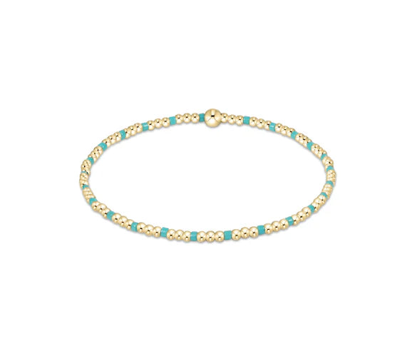 Hope Sincerity Pattern 2mm Bead Bracelet