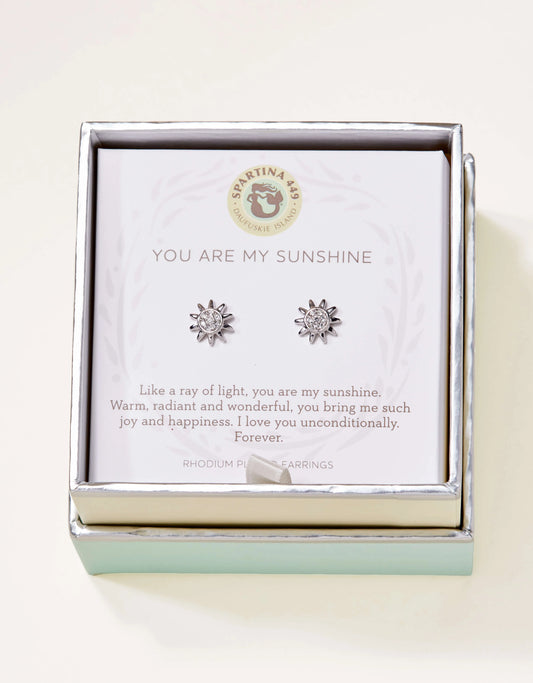 SLV Stud Earrings Sunshine/Sun Silver