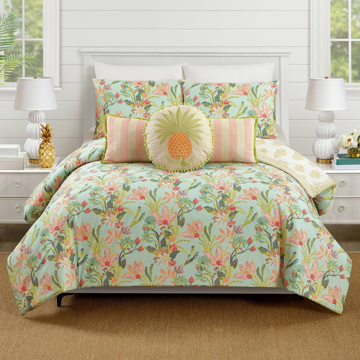 QUEENIE CABANA STRIPE FRINGE DECORATIVE - Spartina