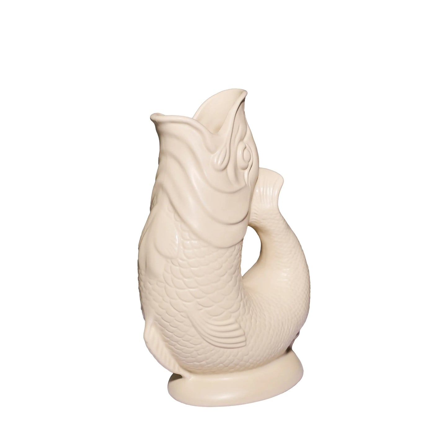 Matt Sand Gluggle Jug
